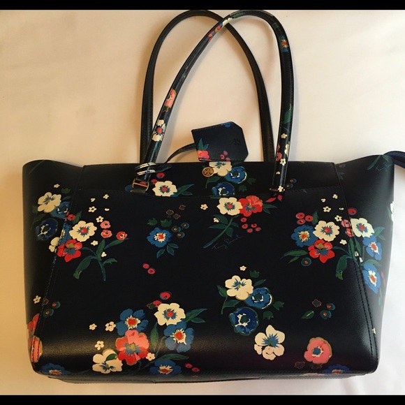 Tory Burch Handbags - Tory Burch Large Floral Parker Tote